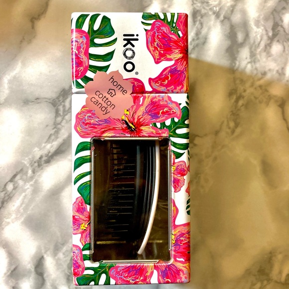 IKOO Detangling, Scalp Massaging Hair Brush Cotton Candy - Black Bristles - Picture 7 of 8